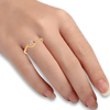 18KT (750) Yellow Gold and Diamond Ring for Women