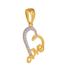 18KT (750) Yellow Gold and Diamond Pendant for Women