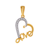 18KT (750) Yellow Gold and Diamond Pendant for Women