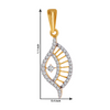 18KT (750) Yellow Gold and Diamond Pendant for Women