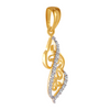 18KT (750) Yellow Gold and Diamond Pendant for Women