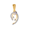 18KT (750) Yellow Gold and Diamond Pendant for Women