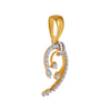 18KT (750) Yellow Gold and Diamond Pendant for Women