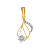 18KT (750) Yellow Gold and Diamond Pendant for Women