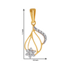 18KT (750) Yellow Gold and Diamond Pendant for Women