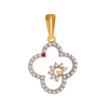 18KT (750) Yellow Gold and Diamond Pendant for Women