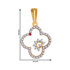 18KT (750) Yellow Gold and Diamond Pendant for Women