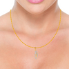 18KT (750) Yellow Gold and Diamond Pendant for Women