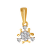 18KT (750) Yellow Gold and Diamond Pendant for Women