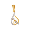 18KT (750) Yellow Gold and Diamond Pendant for Women