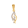 18KT (750) Yellow Gold and Diamond Pendant for Women