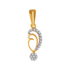 18KT (750) Yellow Gold and Diamond Pendant for Women