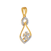 18KT (750) Yellow Gold and Diamond Pendant for Women