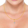 18KT (750) Yellow Gold and Diamond Pendant for Women