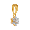 18KT (750) Yellow Gold and Diamond Pendant for Women