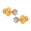 18KT (750) Yellow Gold and Diamond Clip-On Earrings for Women