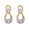 18KT (750) Yellow Gold and Diamond Clip-On Earrings for Women