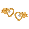 18KT (750) Yellow Gold and Diamond Clip-On Earrings for Women