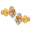 18KT (750) Yellow Gold and Diamond Clip-On Earrings for Women