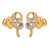 18KT (750) Yellow Gold and Diamond Clip-On Earrings for Women