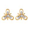 18KT (750) Yellow Gold and Diamond Clip-On Earrings for Women