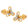 18KT (750) Yellow Gold and Diamond Clip-On Earrings for Women