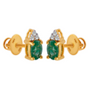 18KT (750) Yellow Gold and Diamond Clip-On Earrings for Women