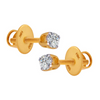 18KT (750) Yellow Gold and Diamond Clip-On Earrings for Women