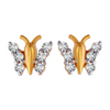 18KT (750) Yellow Gold and Diamond Clip-On Earrings for Women