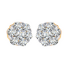 18KT (750) Yellow Gold and Diamond Clip-On Earrings for Women