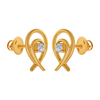 18KT (750) Yellow Gold and Diamond Clip-On Earrings for Women