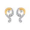 18KT (750) Yellow Gold and Diamond Clip-On Earrings for Women