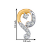 18KT (750) Yellow Gold and Diamond Clip-On Earrings for Women