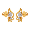 18KT (750) Yellow Gold and Diamond Clip-On Earrings for Women