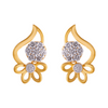 18KT (750) Yellow Gold and Diamond Clip-On Earrings for Women