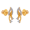 18KT (750) Yellow Gold and Diamond Clip-On Earrings for Women