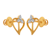 18KT (750) Yellow Gold and Diamond Clip-On Earrings for Women