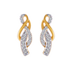 18KT (750) Yellow Gold and Diamond Clip-On Earrings for Women