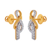 18KT (750) Yellow Gold and Diamond Clip-On Earrings for Women