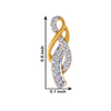 18KT (750) Yellow Gold and Diamond Clip-On Earrings for Women