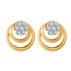 18KT (750) Yellow Gold and Diamond Clip-On Earrings for Women