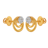 18KT (750) Yellow Gold and Diamond Clip-On Earrings for Women