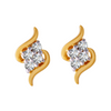 18KT (750) Yellow Gold and Diamond Clip-On Earrings for Women