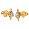 18KT (750) Yellow Gold and Diamond Clip-On Earrings for Women