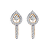 18KT (750) Yellow Gold and Diamond Clip-On Earrings for Women