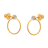 18KT (750) Yellow Gold and Diamond Clip-On Earrings for Women