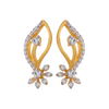 18KT (750) Yellow Gold and Diamond Clip-On Earrings for Women