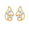 18KT (750) Yellow Gold and Diamond Clip-On Earrings for Women