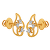 18KT (750) Yellow Gold and Diamond Clip-On Earrings for Women