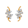 18KT (750) Yellow Gold and Diamond Clip-On Earrings for Women